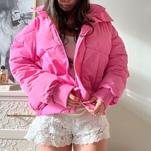Levi’s Pink Puffer Jacket